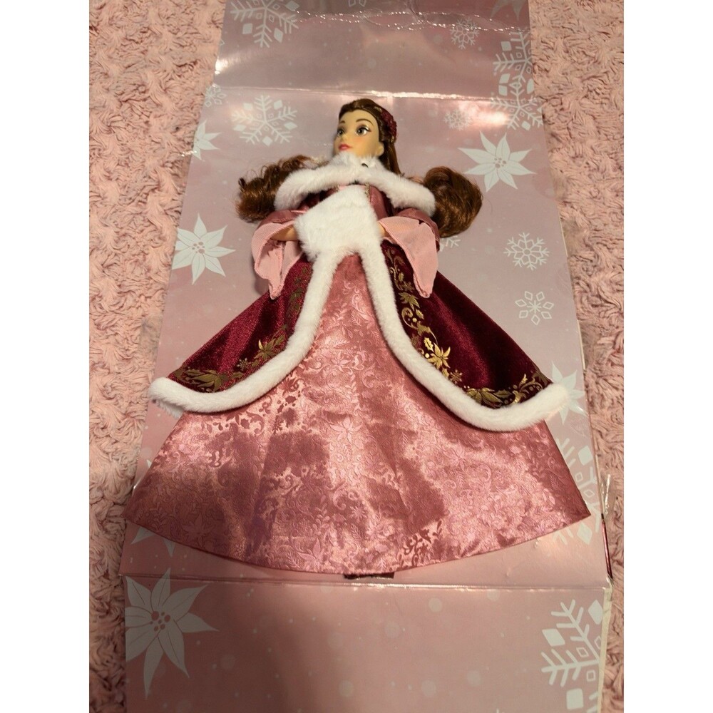 Belle 2024 Holiday Special Edition Doll Beauty and the Beast Christmas Red Dress
